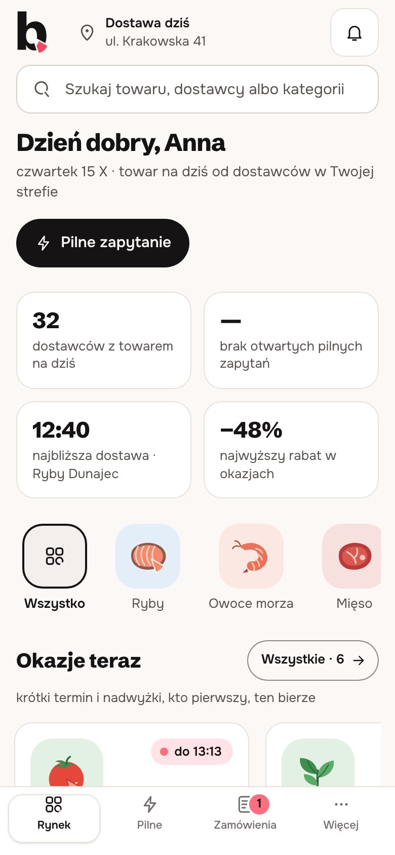 Rynek na telefonie